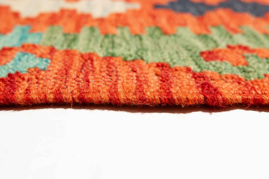 Afghanischer Kelim – 293 × 200 cm – handgewebt aus Schurwolle