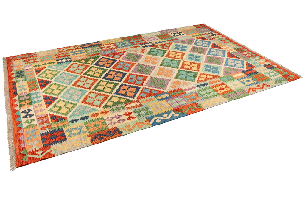 Afghanischer Kelim – 310 × 203 cm – handgewebt aus Schurwolle