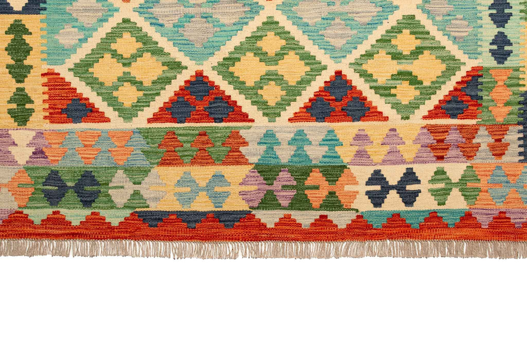 Afghanischer Kelim – 310 × 203 cm – handgewebt aus Schurwolle