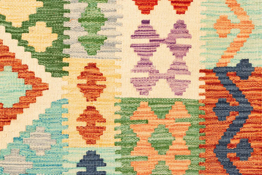 Afghanischer Kelim – 310 × 203 cm – handgewebt aus Schurwolle