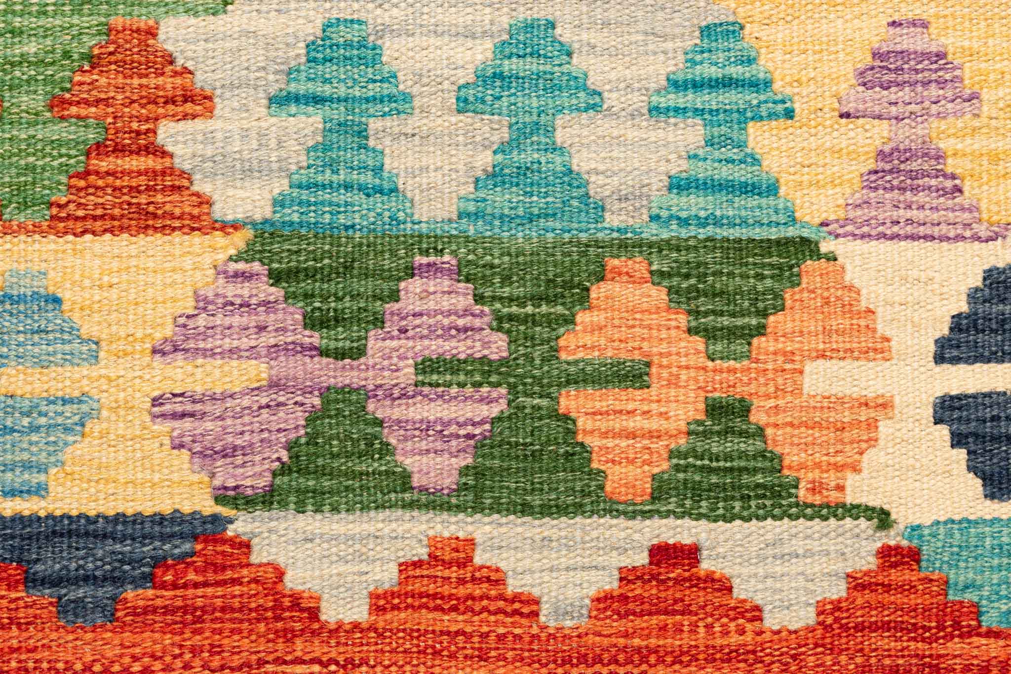 Afghanischer Kelim – 310 × 203 cm – handgewebt aus Schurwolle