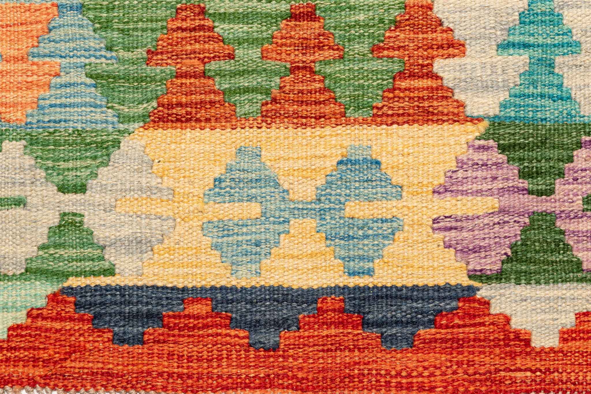 Afghanischer Kelim – 310 × 203 cm – handgewebt aus Schurwolle