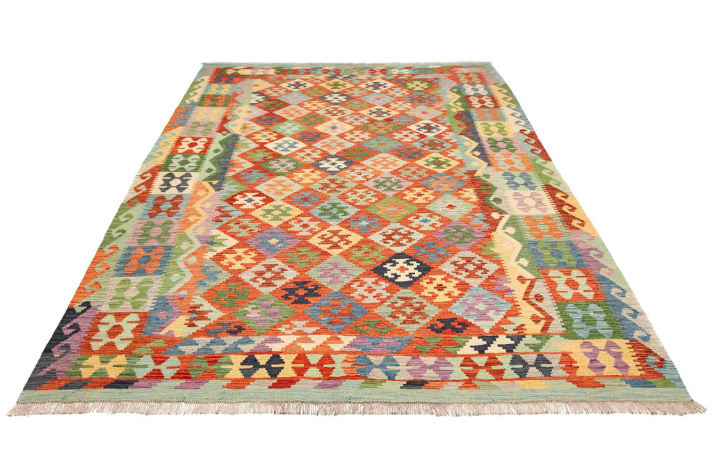 Afghanischer Kelim – 298 × 202 cm – handgewebt aus Schurwolle