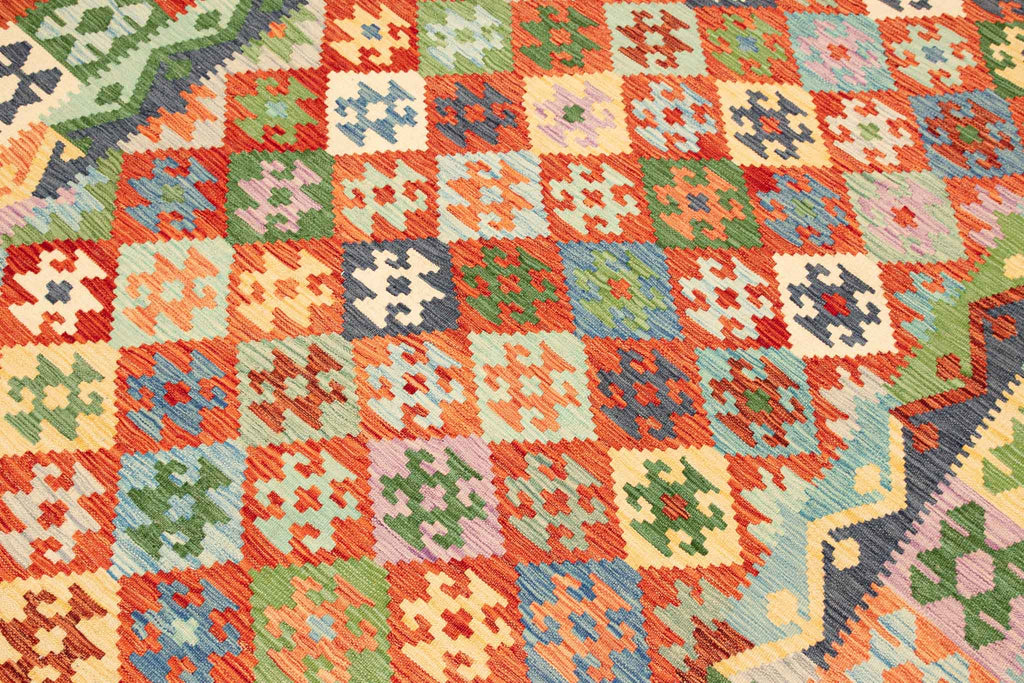 Afghanischer Kelim – 298 × 202 cm – handgewebt aus Schurwolle