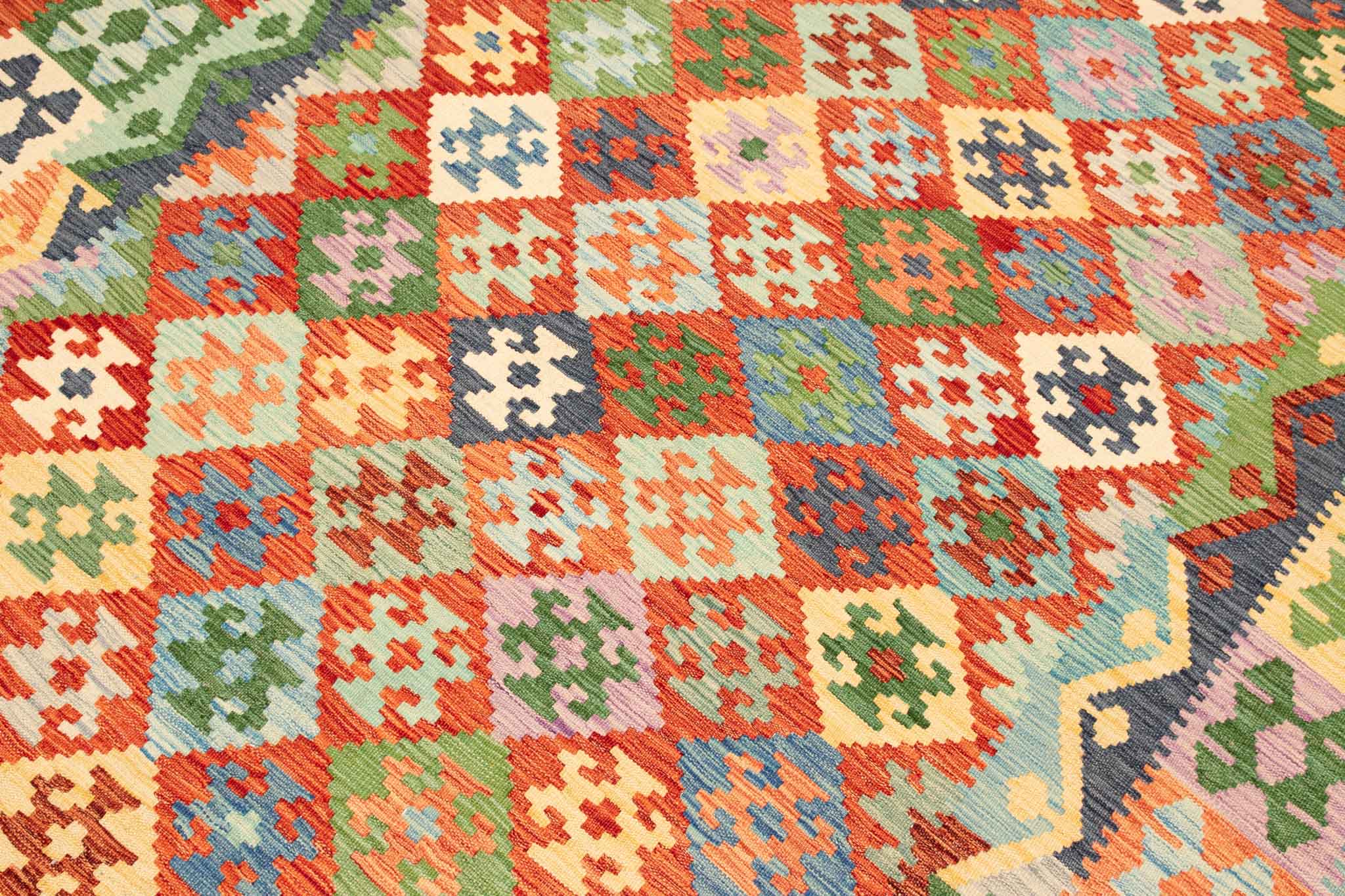 Afghanischer Kelim – 298 × 202 cm – handgewebt aus Schurwolle