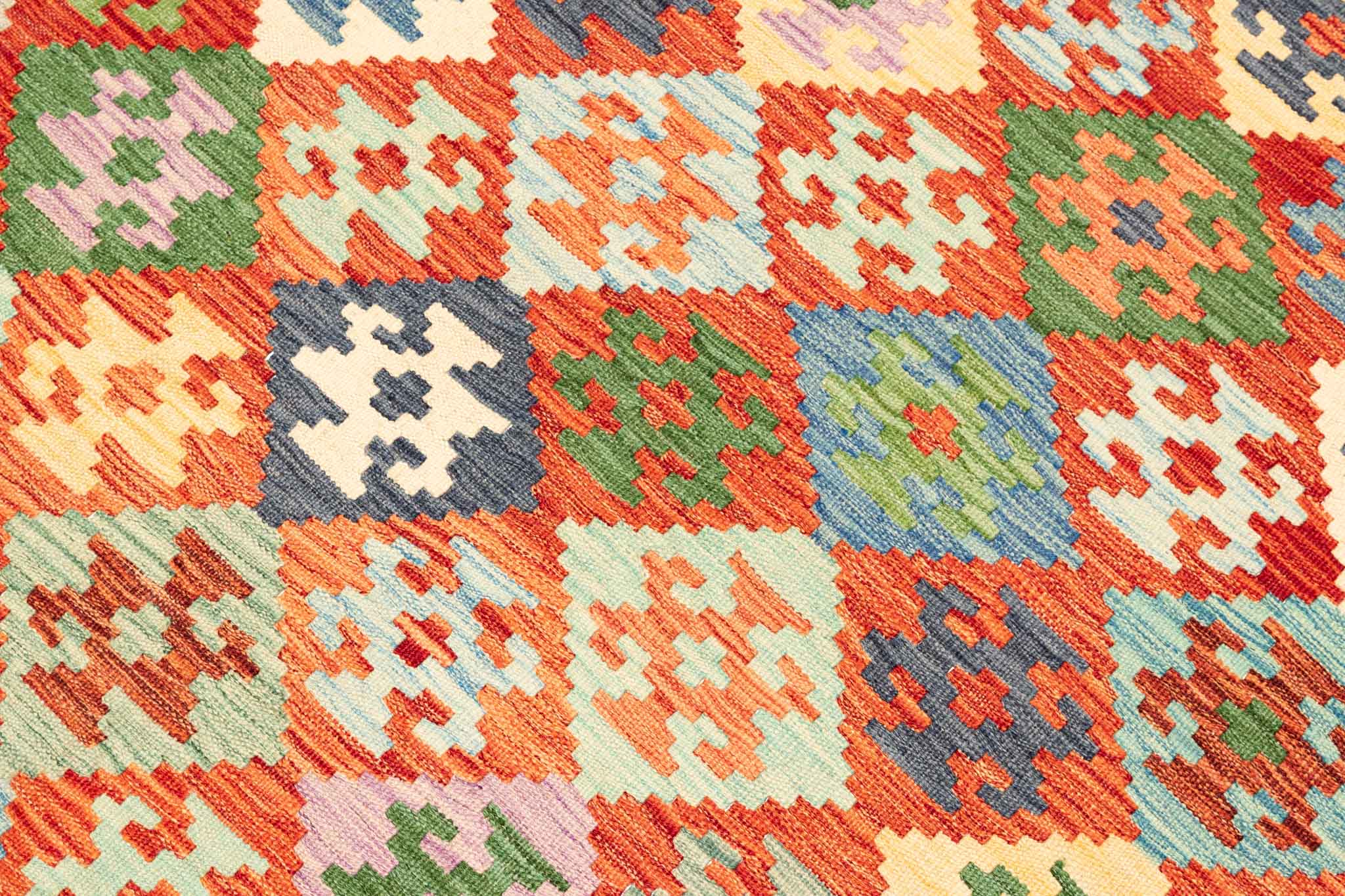Afghanischer Kelim – 298 × 202 cm – handgewebt aus Schurwolle
