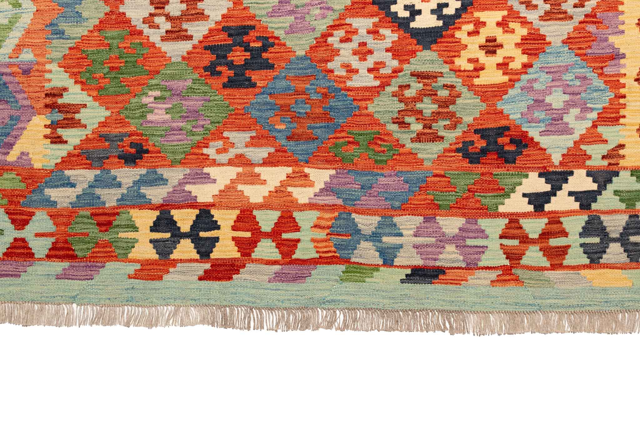 Afghanischer Kelim – 298 × 202 cm – handgewebt aus Schurwolle