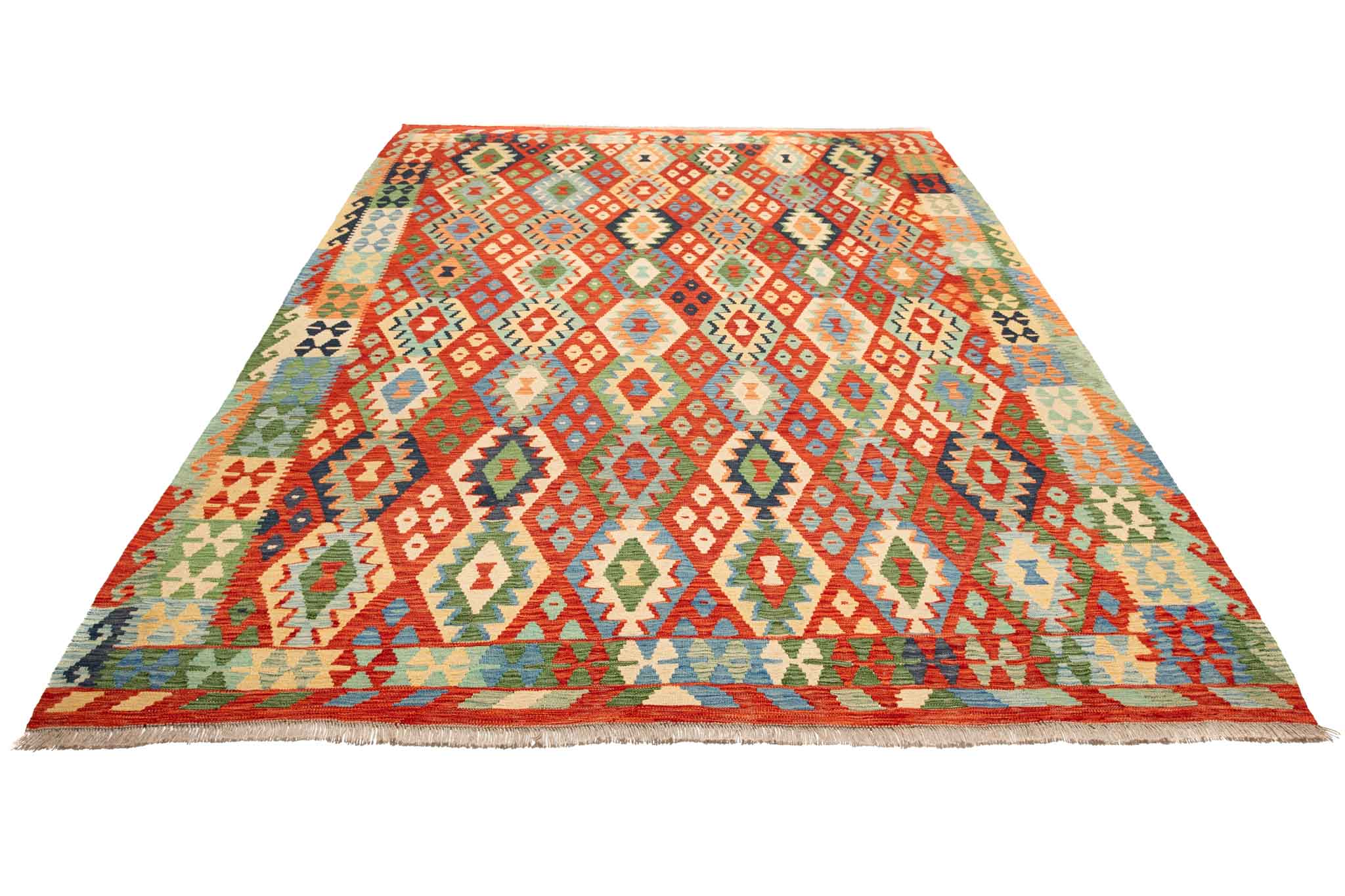 Afghanischer Kelim – 306 × 214 cm – handgewebt aus Schurwolle