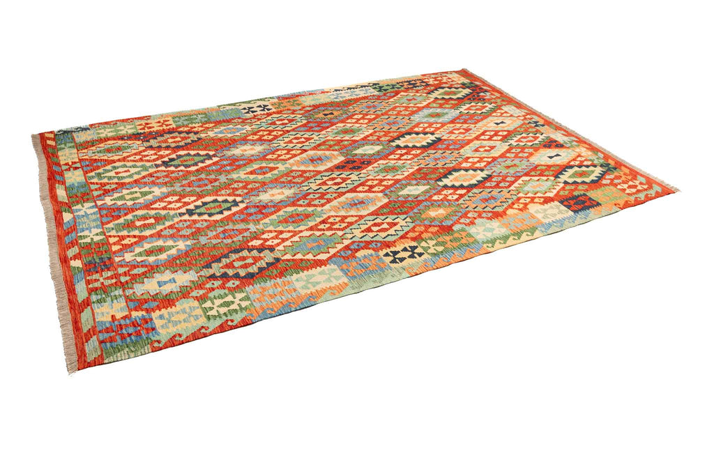 Afghanischer Kelim – 306 × 214 cm – handgewebt aus Schurwolle