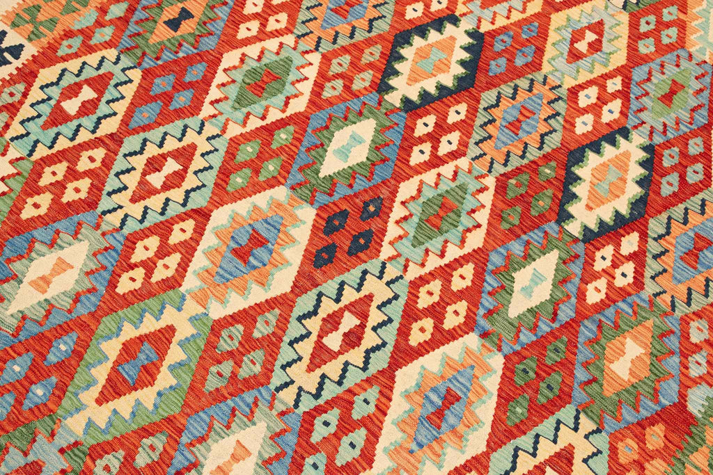 Afghanischer Kelim – 306 × 214 cm – handgewebt aus Schurwolle