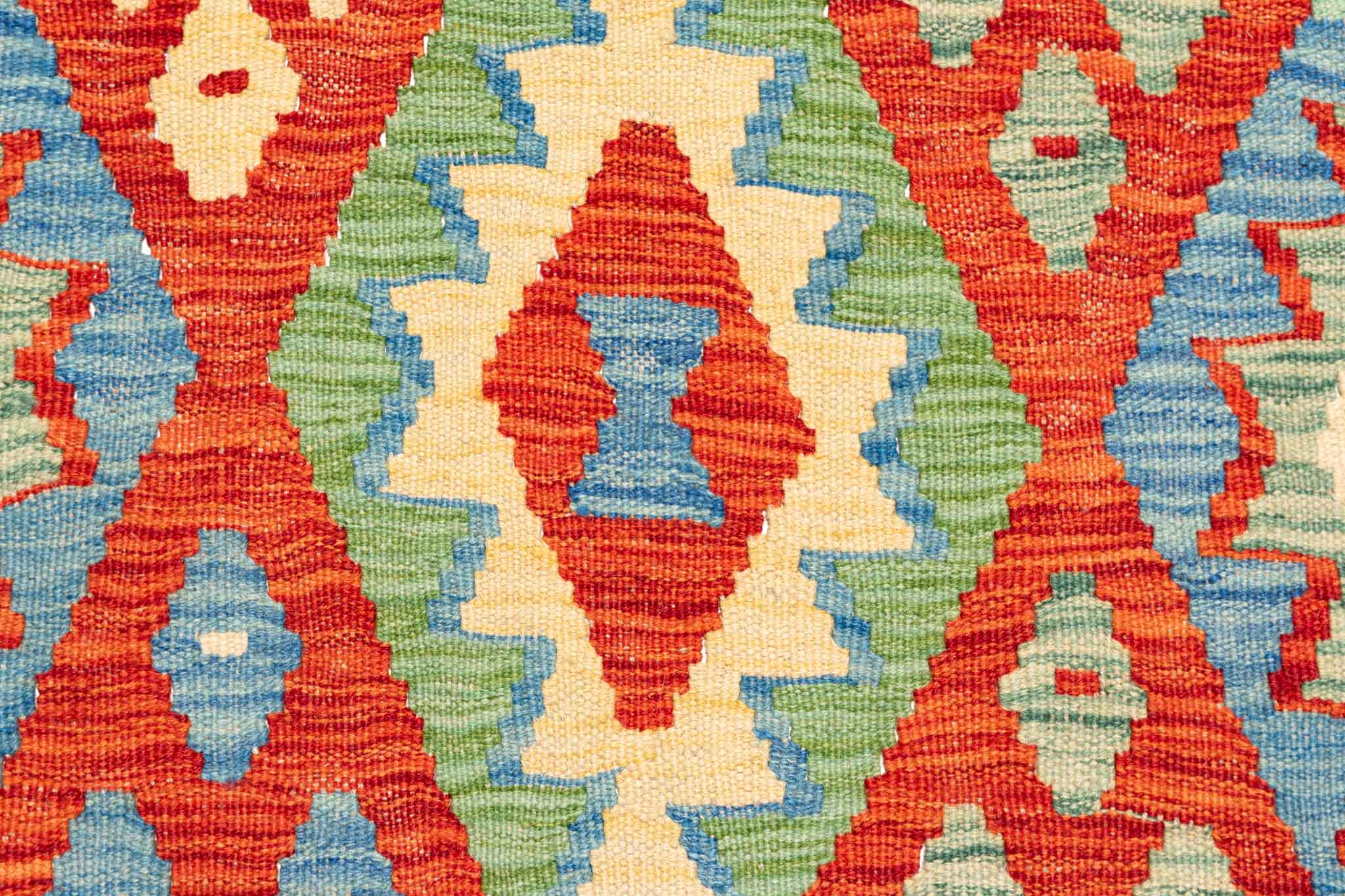 Afghanischer Kelim – 306 × 214 cm – handgewebt aus Schurwolle