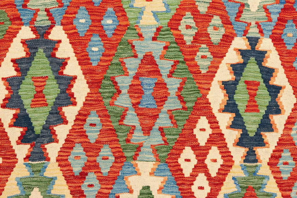 Afghanischer Kelim – 306 × 214 cm – handgewebt aus Schurwolle