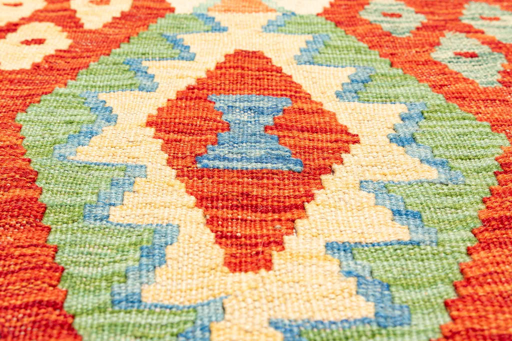 Afghanischer Kelim – 306 × 214 cm – handgewebt aus Schurwolle