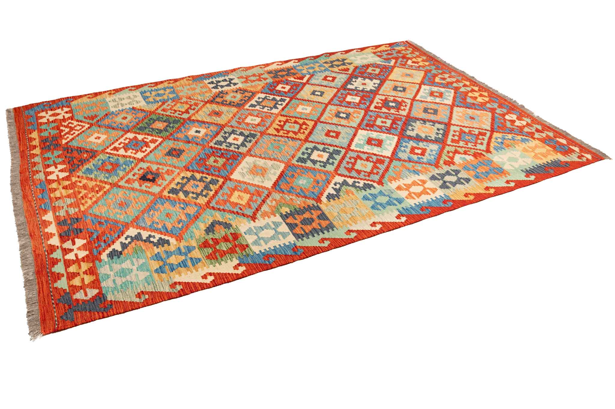 Afghanischer Kelim – 295 × 200 cm – handgewebt aus Schurwolle