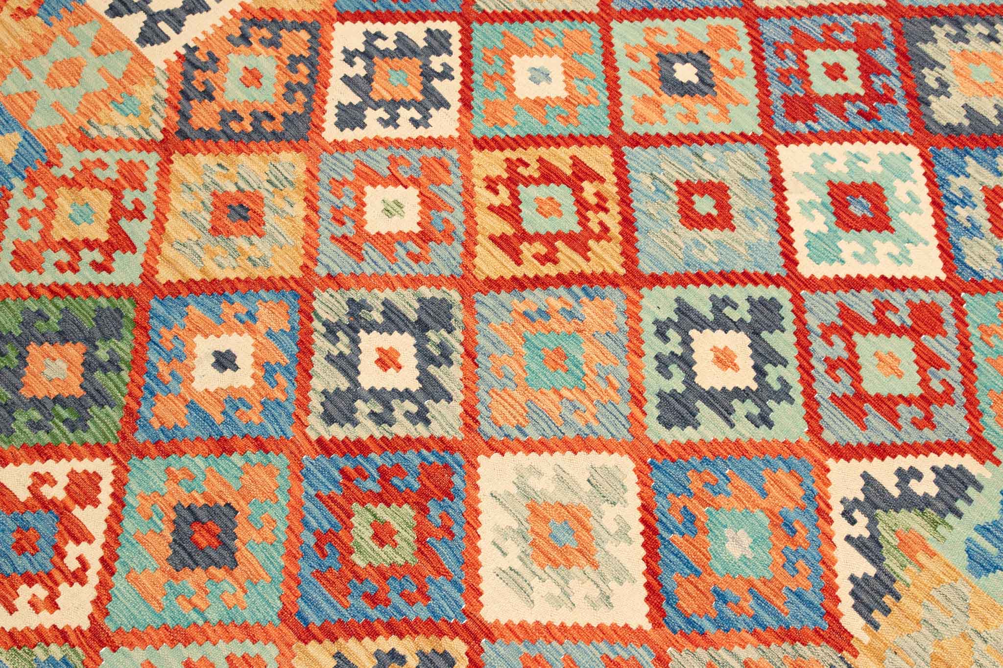 Afghanischer Kelim – 295 × 200 cm – handgewebt aus Schurwolle