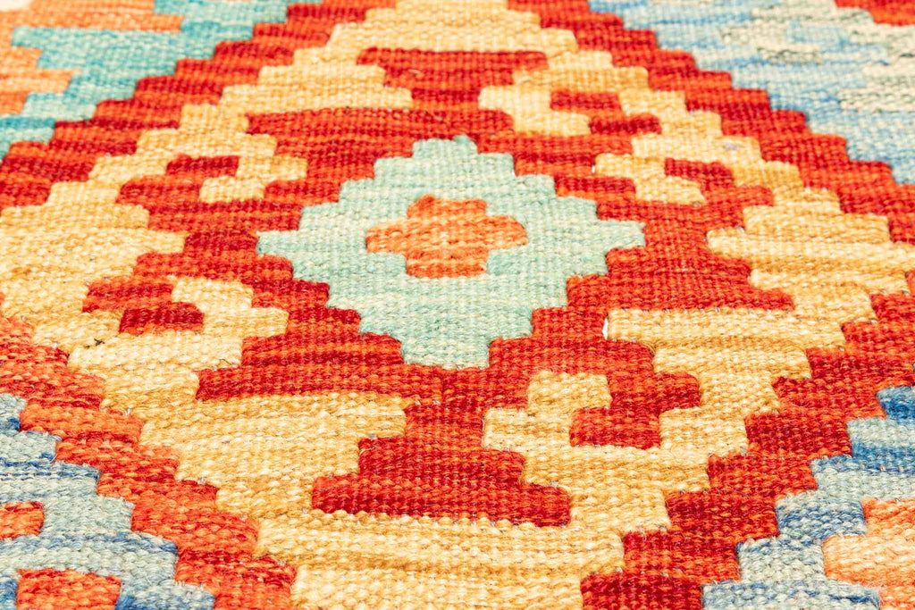 Afghanischer Kelim – 295 × 200 cm – handgewebt aus Schurwolle