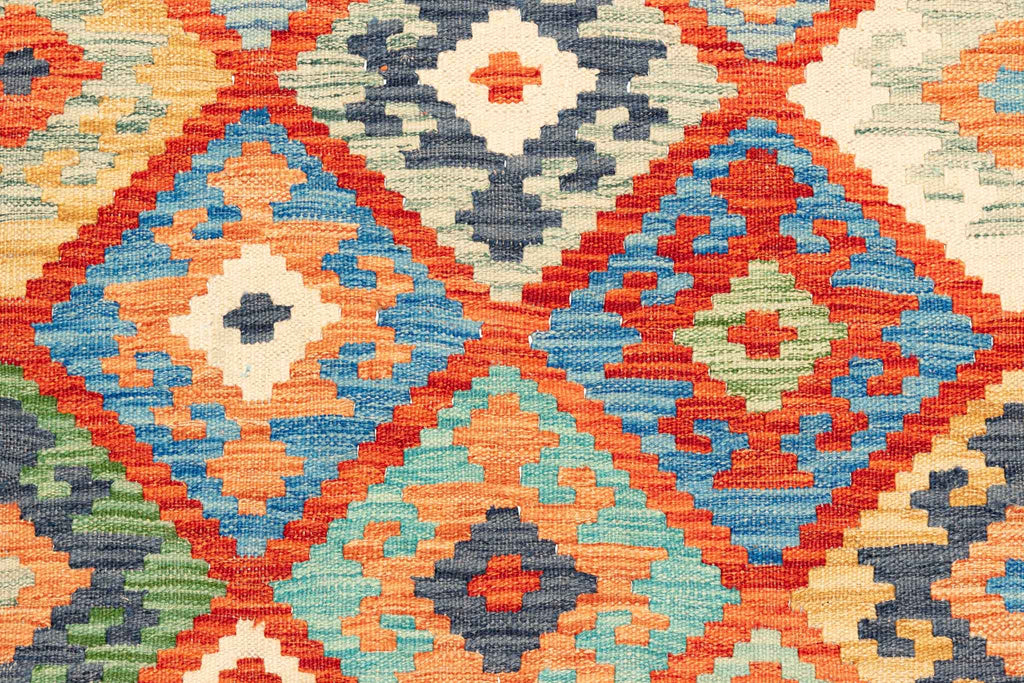 Afghanischer Kelim – 295 × 200 cm – handgewebt aus Schurwolle