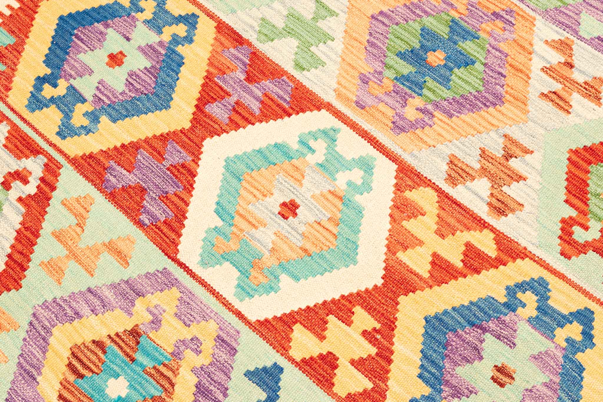 Afghanischer Kelim – 297 × 203 cm – handgewebt aus Schurwolle