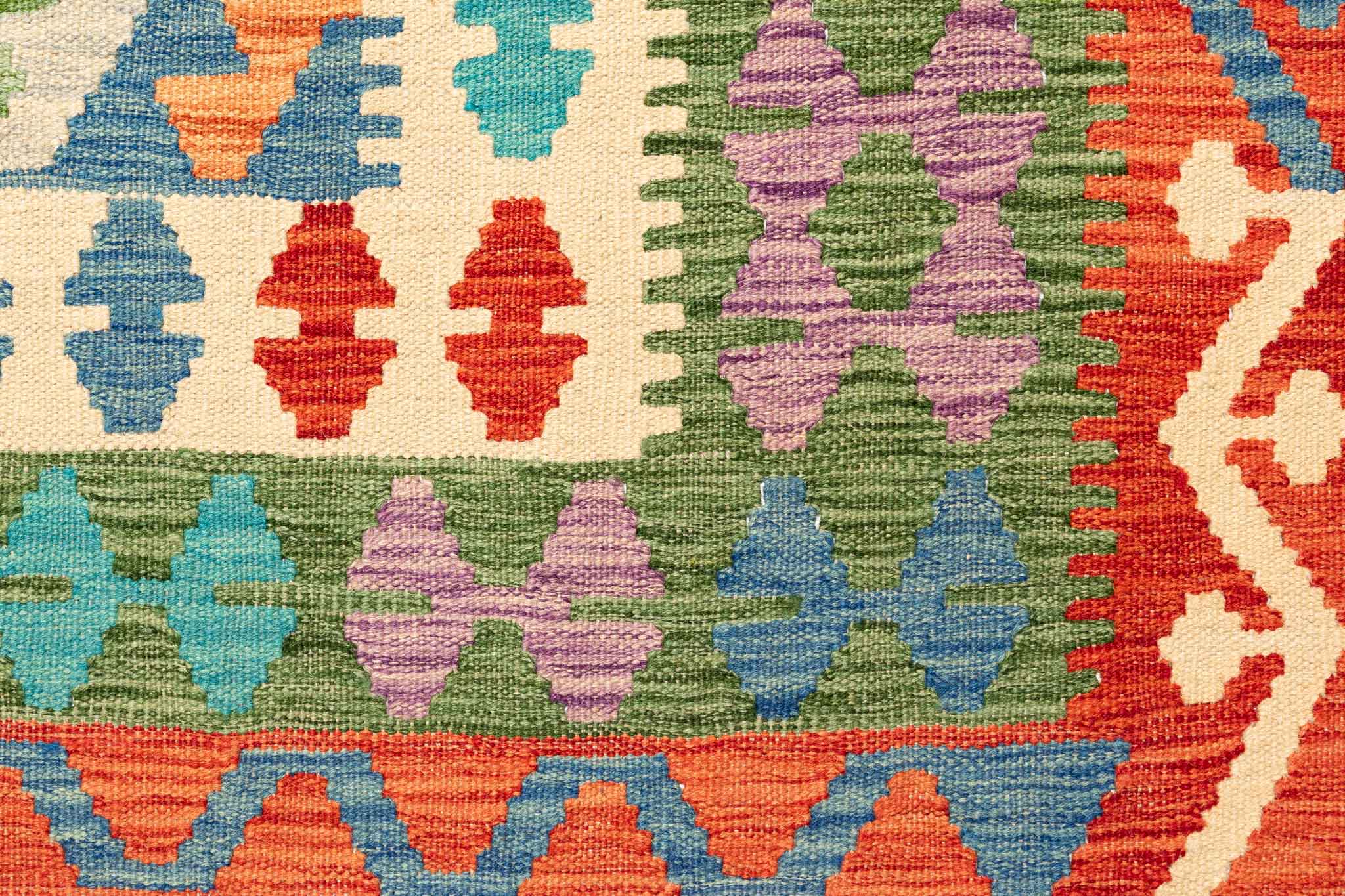 Afghanischer Kelim – 297 × 203 cm – handgewebt aus Schurwolle