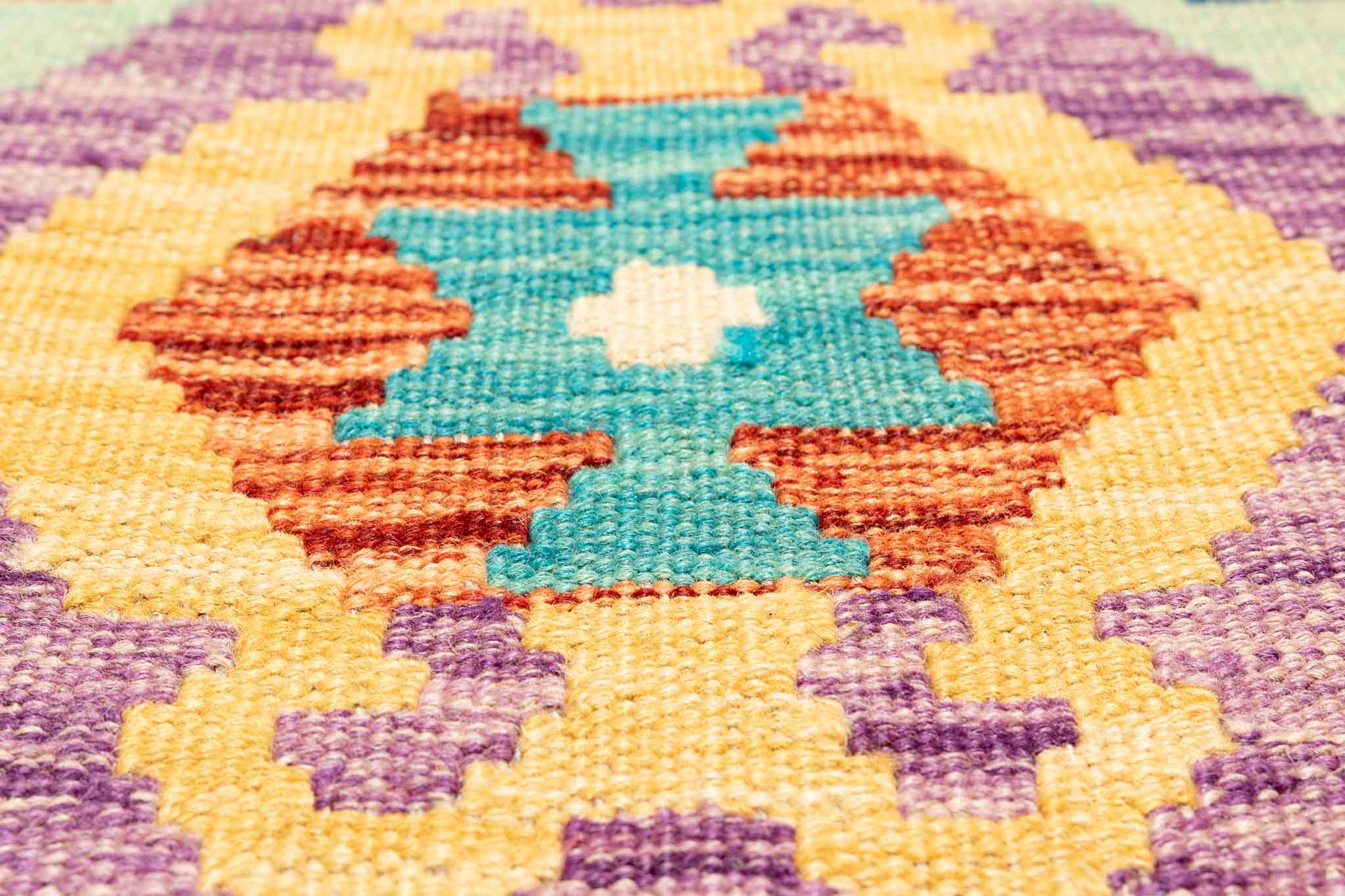 Afghanischer Kelim – 297 × 203 cm – handgewebt aus Schurwolle