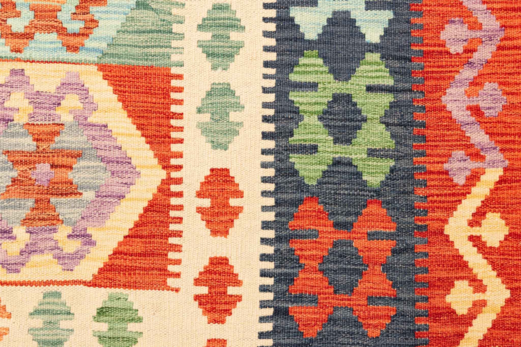 Afghanischer Kelim – 292 × 200 cm – handgewebt aus Schurwolle