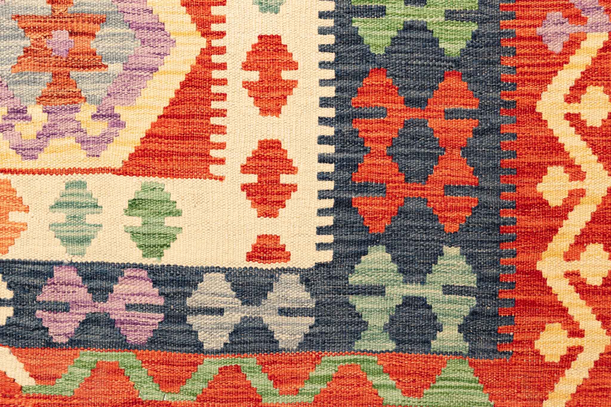 Afghanischer Kelim – 292 × 200 cm – handgewebt aus Schurwolle