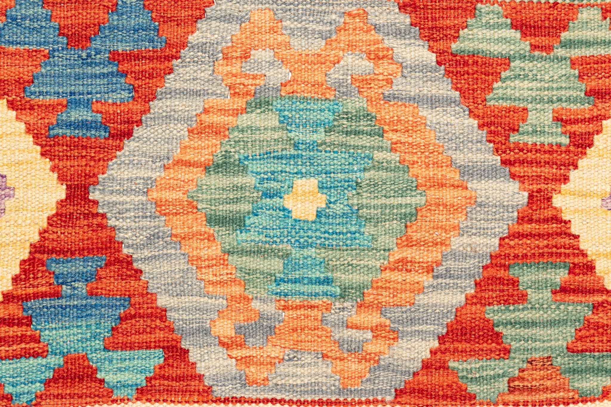 Afghanischer Kelim – 292 × 200 cm – handgewebt aus Schurwolle