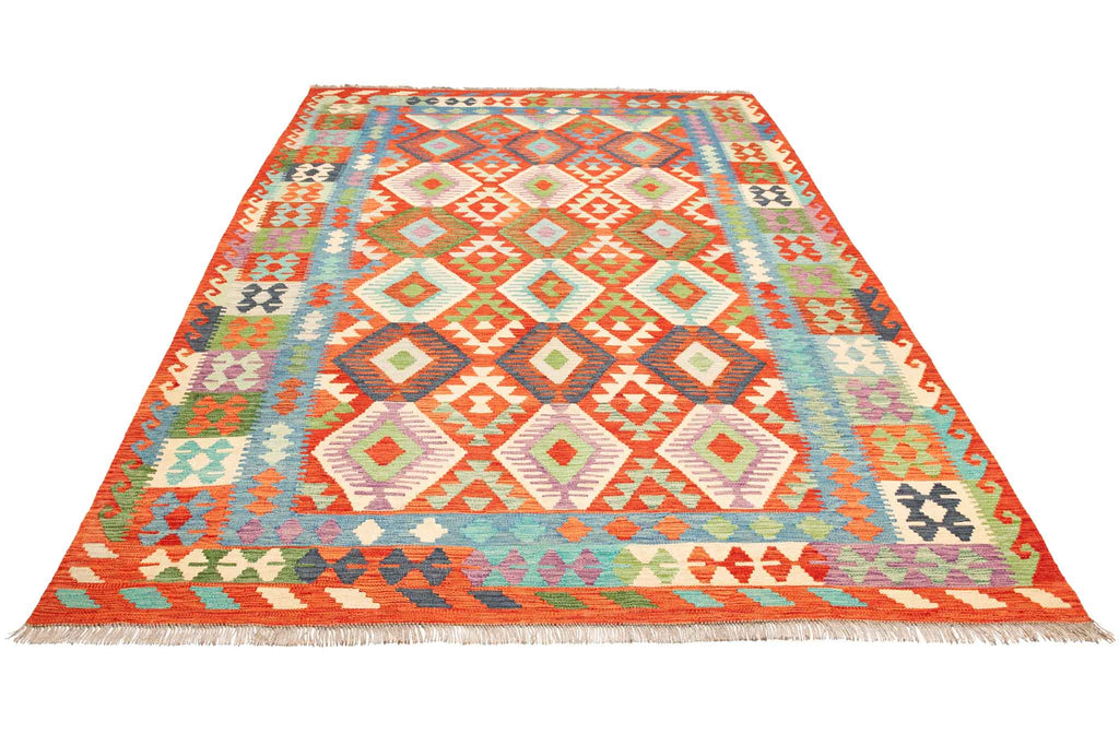 Afghanischer Kelim – 299 × 204 cm – handgewebt aus Schurwolle