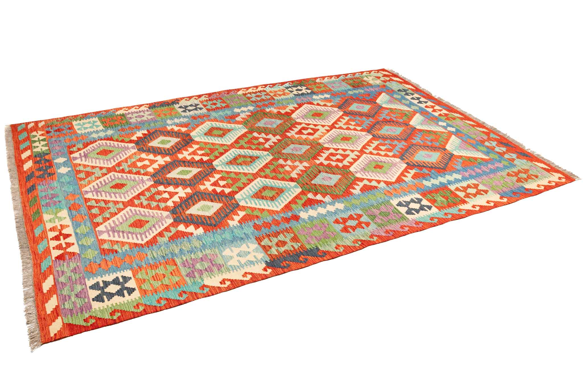 Afghanischer Kelim – 299 × 204 cm – handgewebt aus Schurwolle