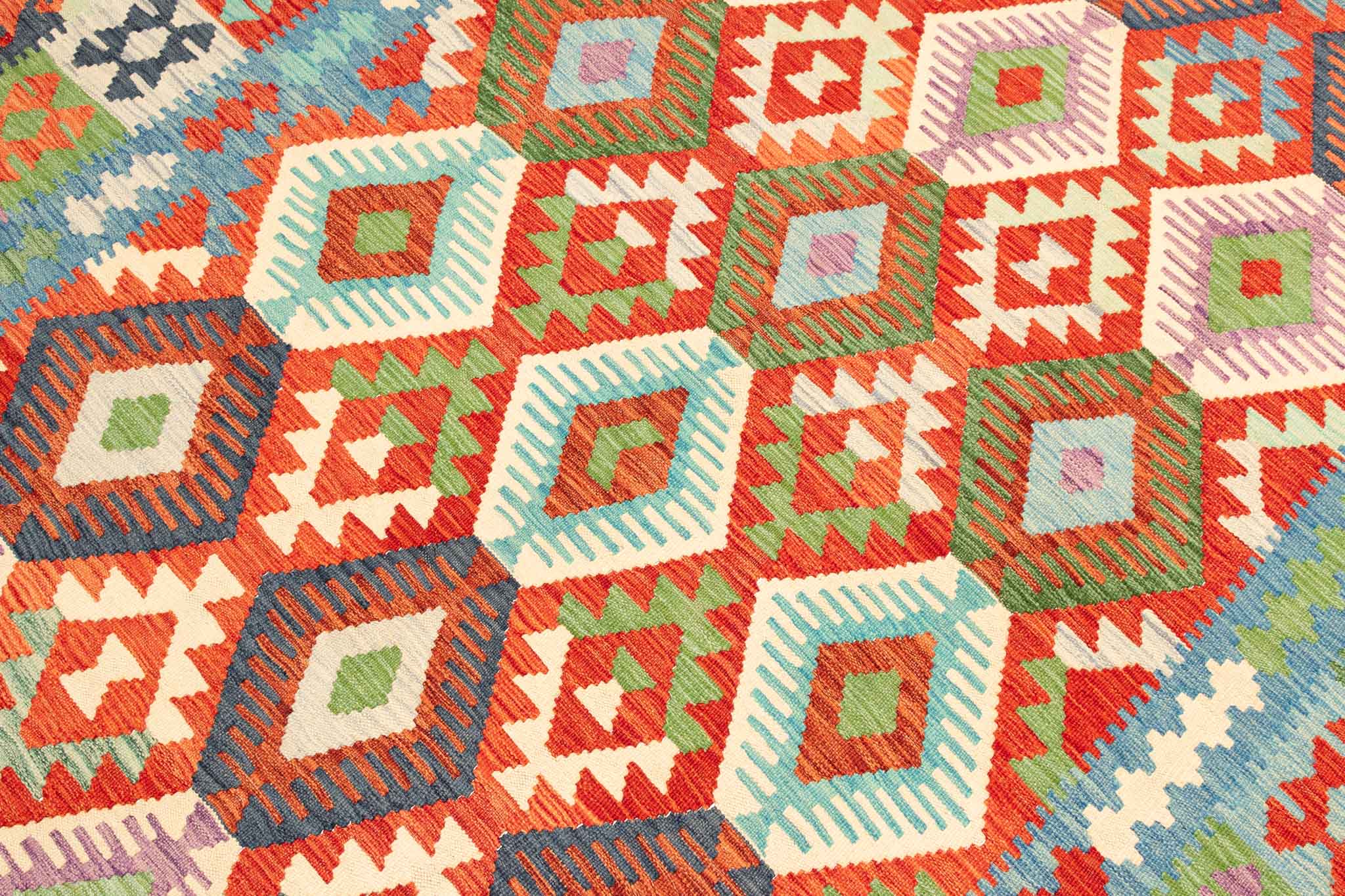 Afghanischer Kelim – 299 × 204 cm – handgewebt aus Schurwolle