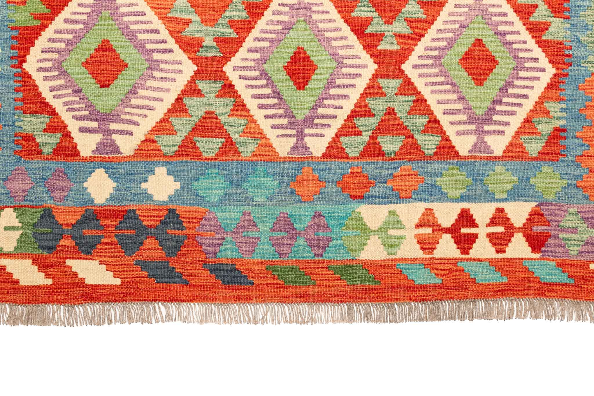 Afghanischer Kelim – 299 × 204 cm – handgewebt aus Schurwolle