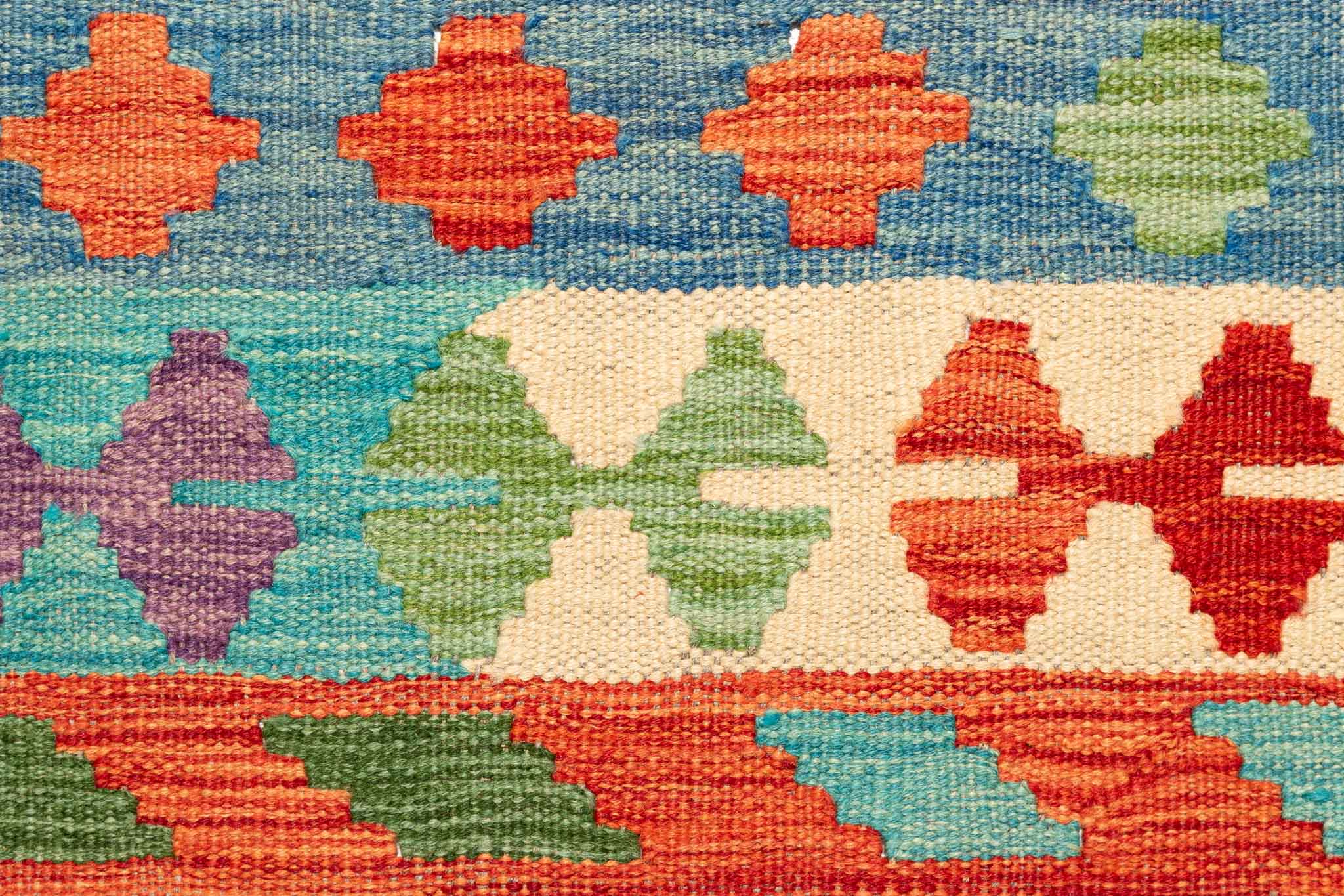 Afghanischer Kelim – 299 × 204 cm – handgewebt aus Schurwolle