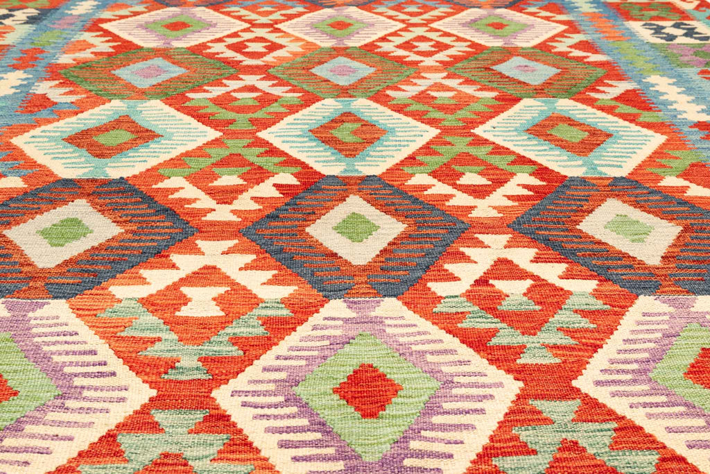 Afghanischer Kelim – 299 × 204 cm – handgewebt aus Schurwolle