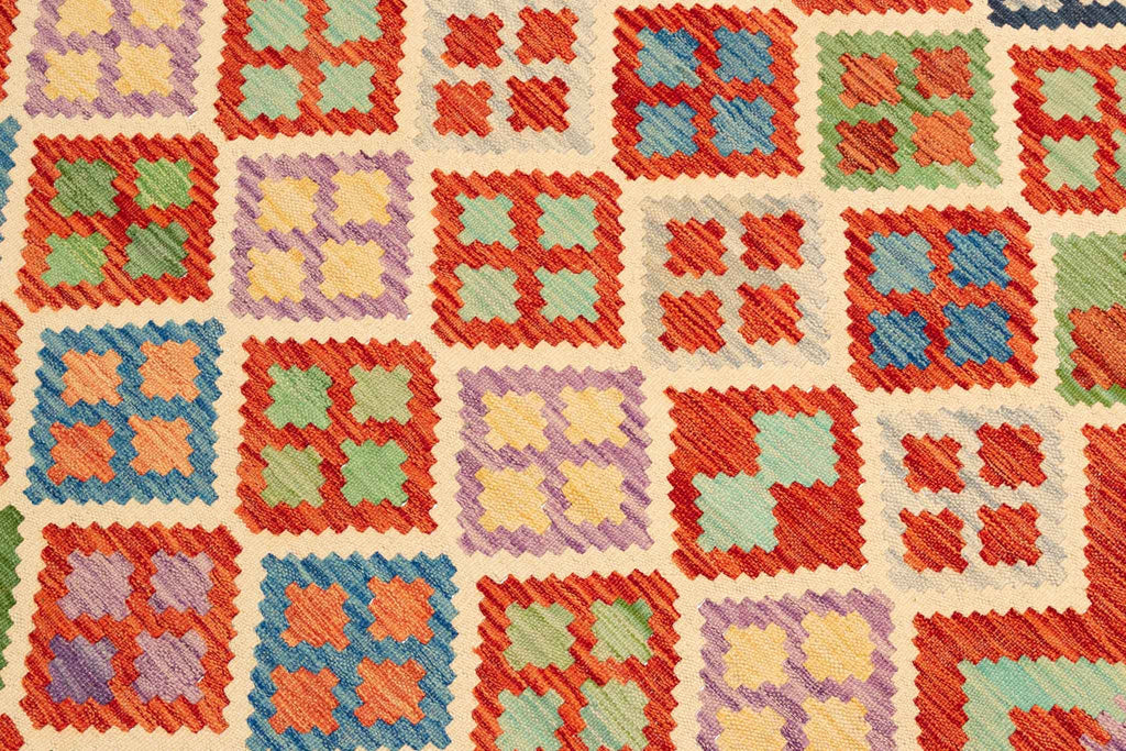 Afghanischer Kelim – 292 × 200 cm – handgewebt aus Schurwolle