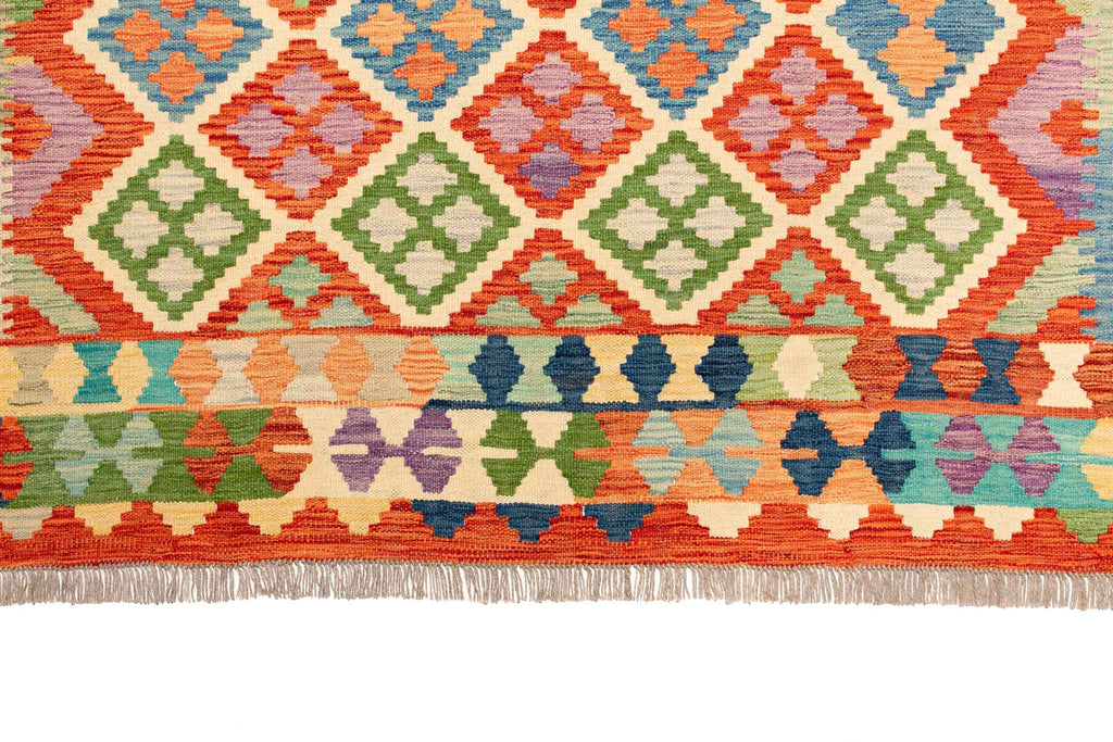 Afghanischer Kelim – 292 × 200 cm – handgewebt aus Schurwolle