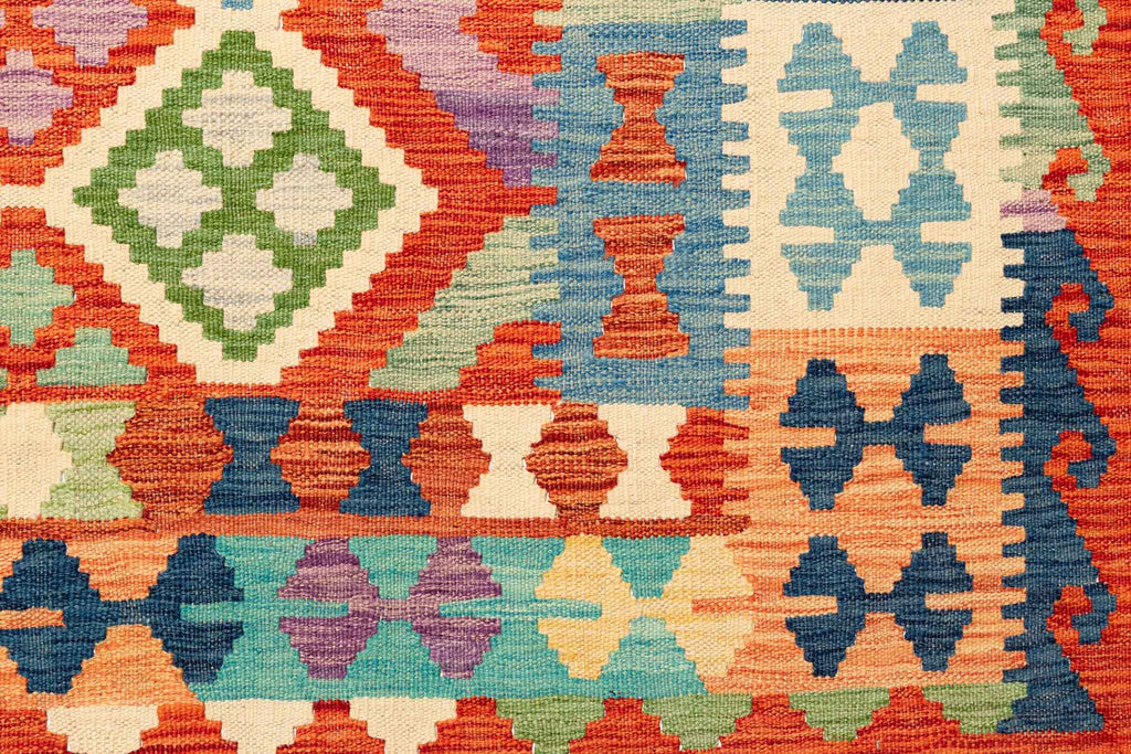 Afghanischer Kelim – 292 × 200 cm – handgewebt aus Schurwolle