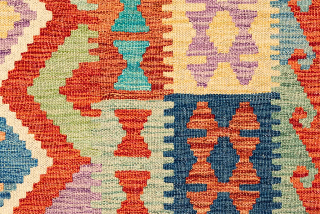 Afghanischer Kelim – 292 × 200 cm – handgewebt aus Schurwolle