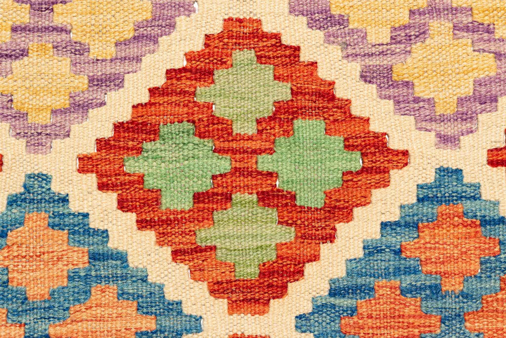 Afghanischer Kelim – 292 × 200 cm – handgewebt aus Schurwolle