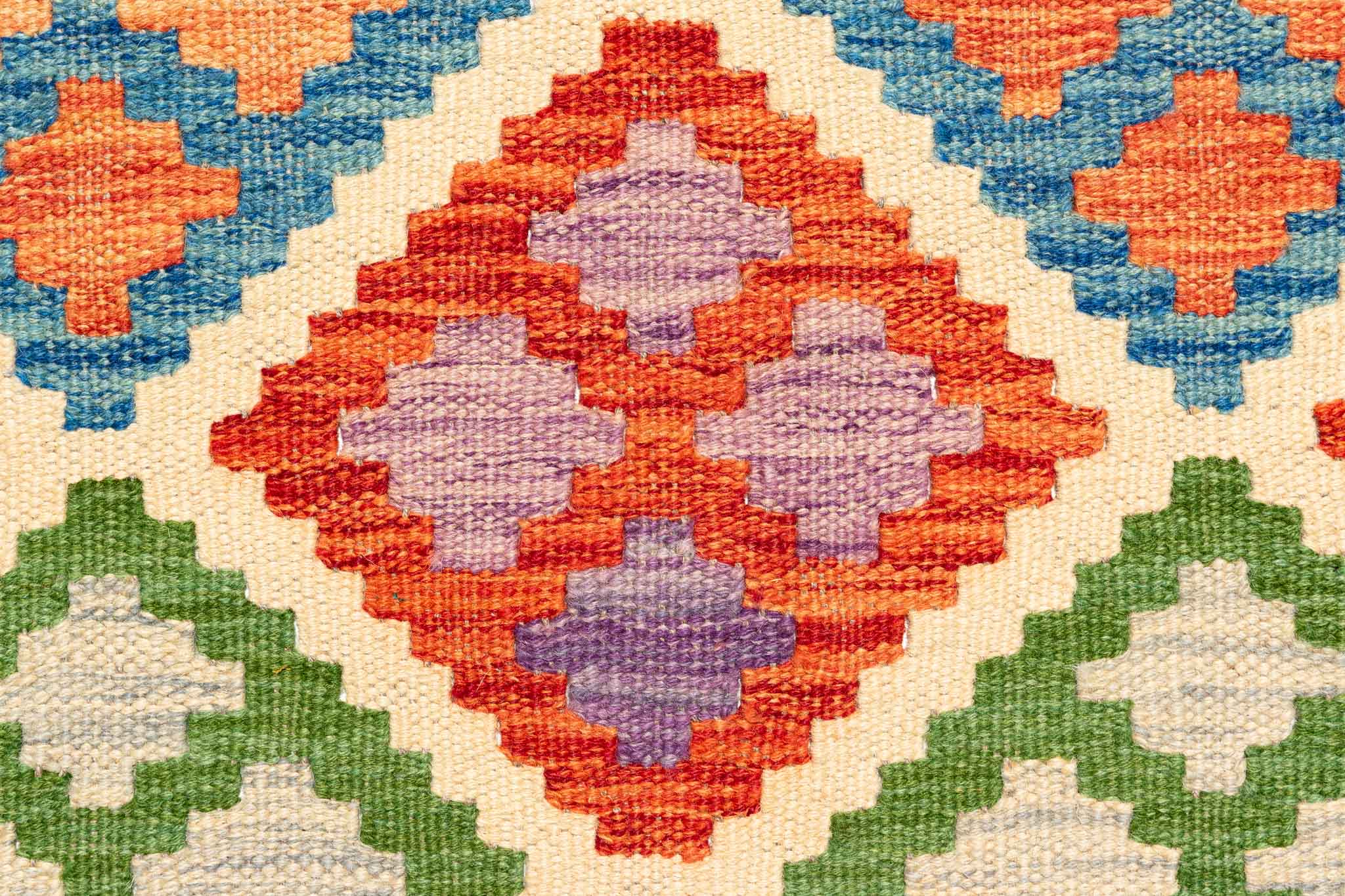 Afghanischer Kelim – 292 × 200 cm – handgewebt aus Schurwolle