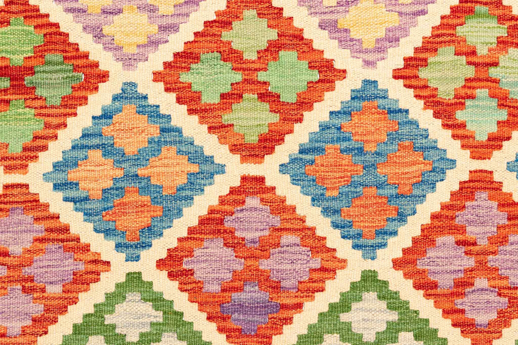 Afghanischer Kelim – 292 × 200 cm – handgewebt aus Schurwolle