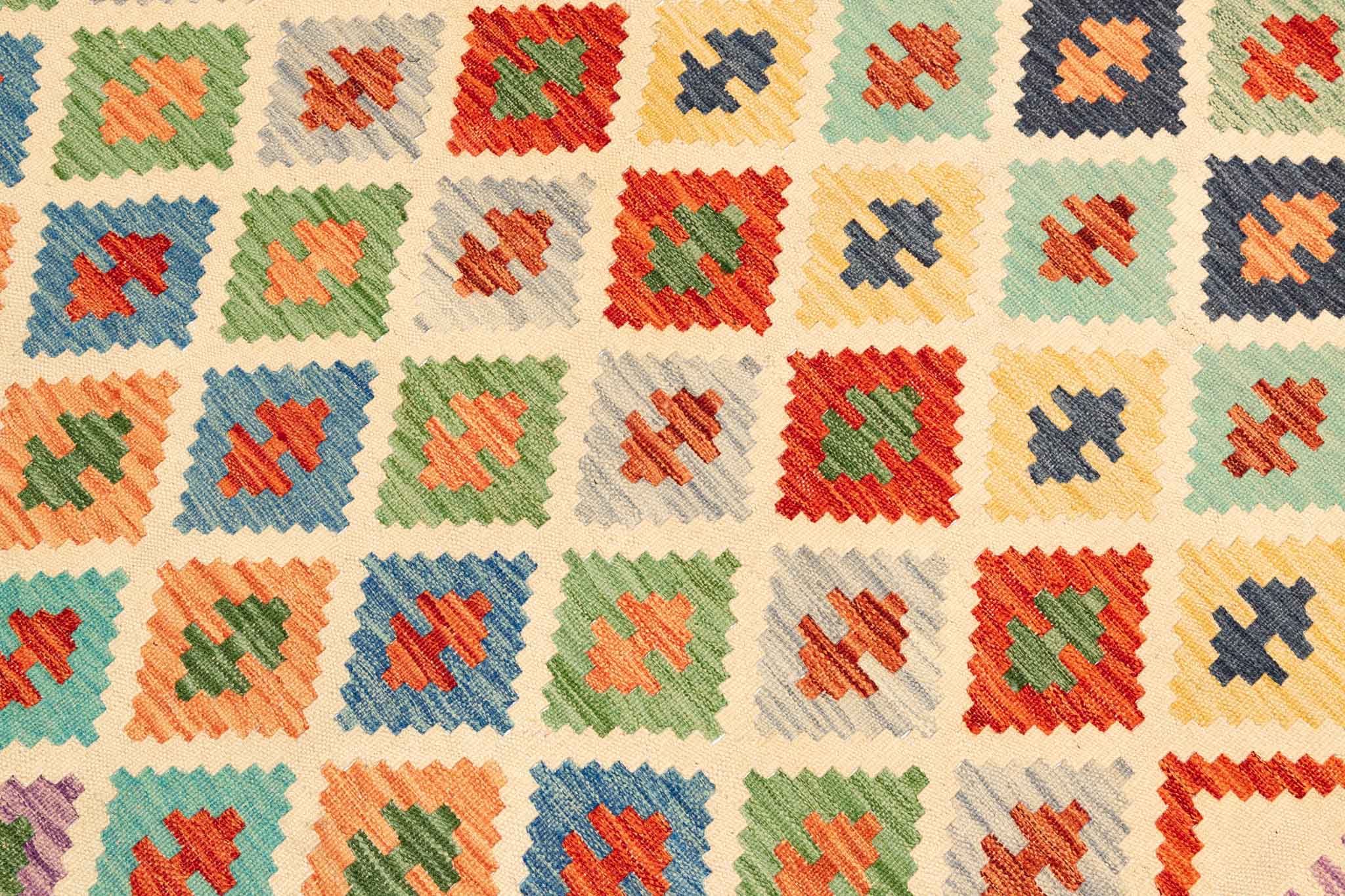 Afghanischer Kelim – 299 × 204 cm – handgewebt aus Schurwolle