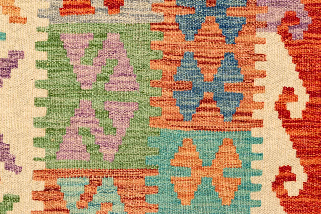 Afghanischer Kelim – 299 × 204 cm – handgewebt aus Schurwolle
