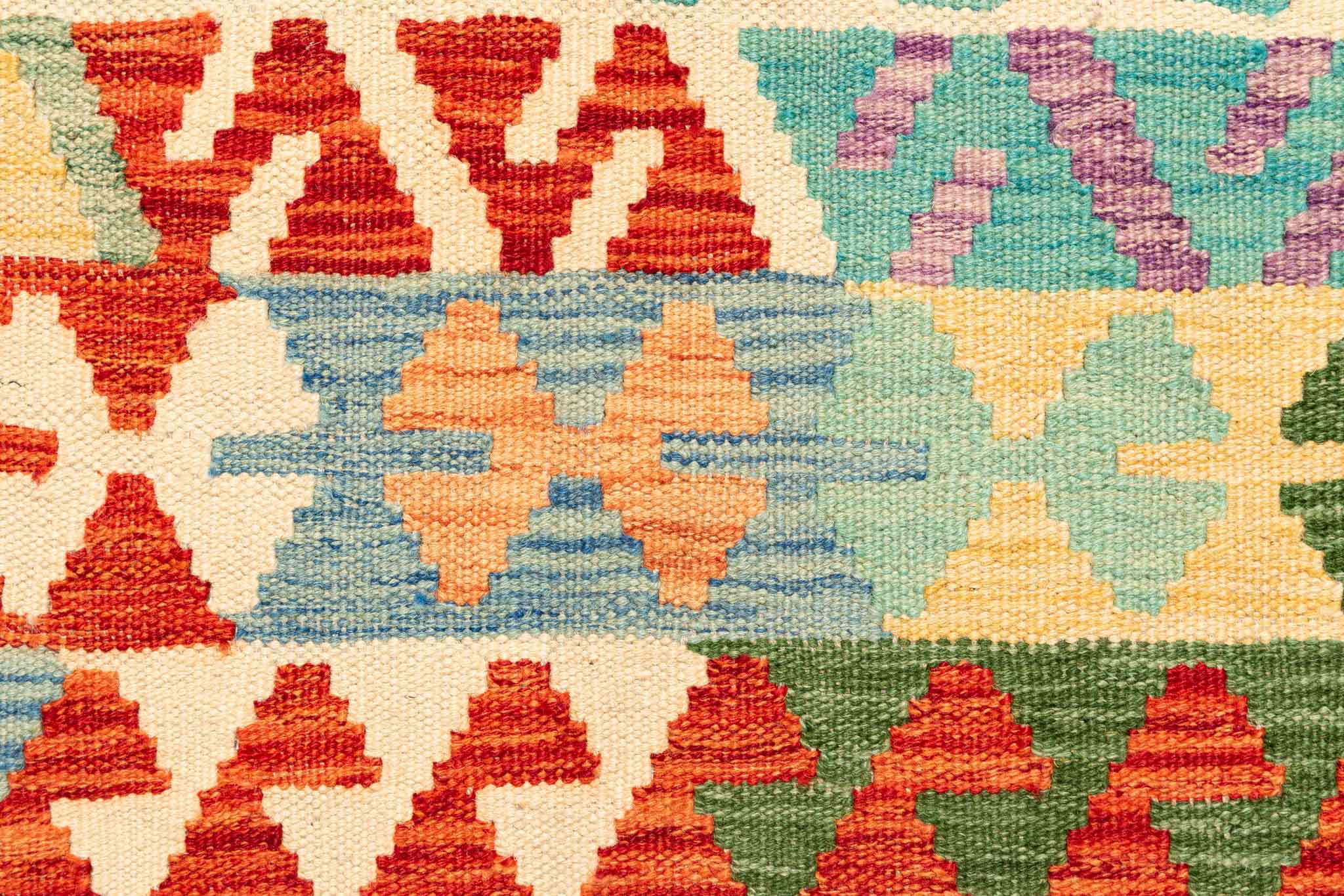 Afghanischer Kelim – 299 × 204 cm – handgewebt aus Schurwolle