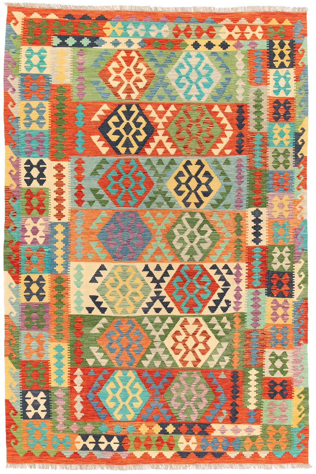 Afghanischer Kelim – 300 × 200 cm – handgewebt aus Schurwolle