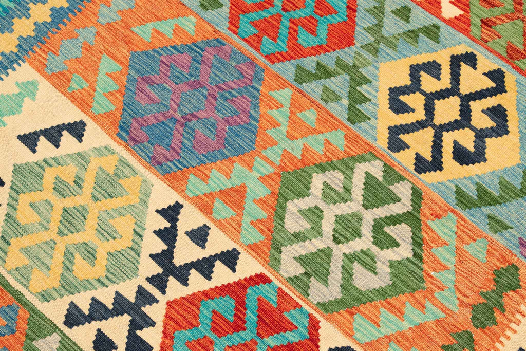 Afghanischer Kelim – 300 × 200 cm – handgewebt aus Schurwolle