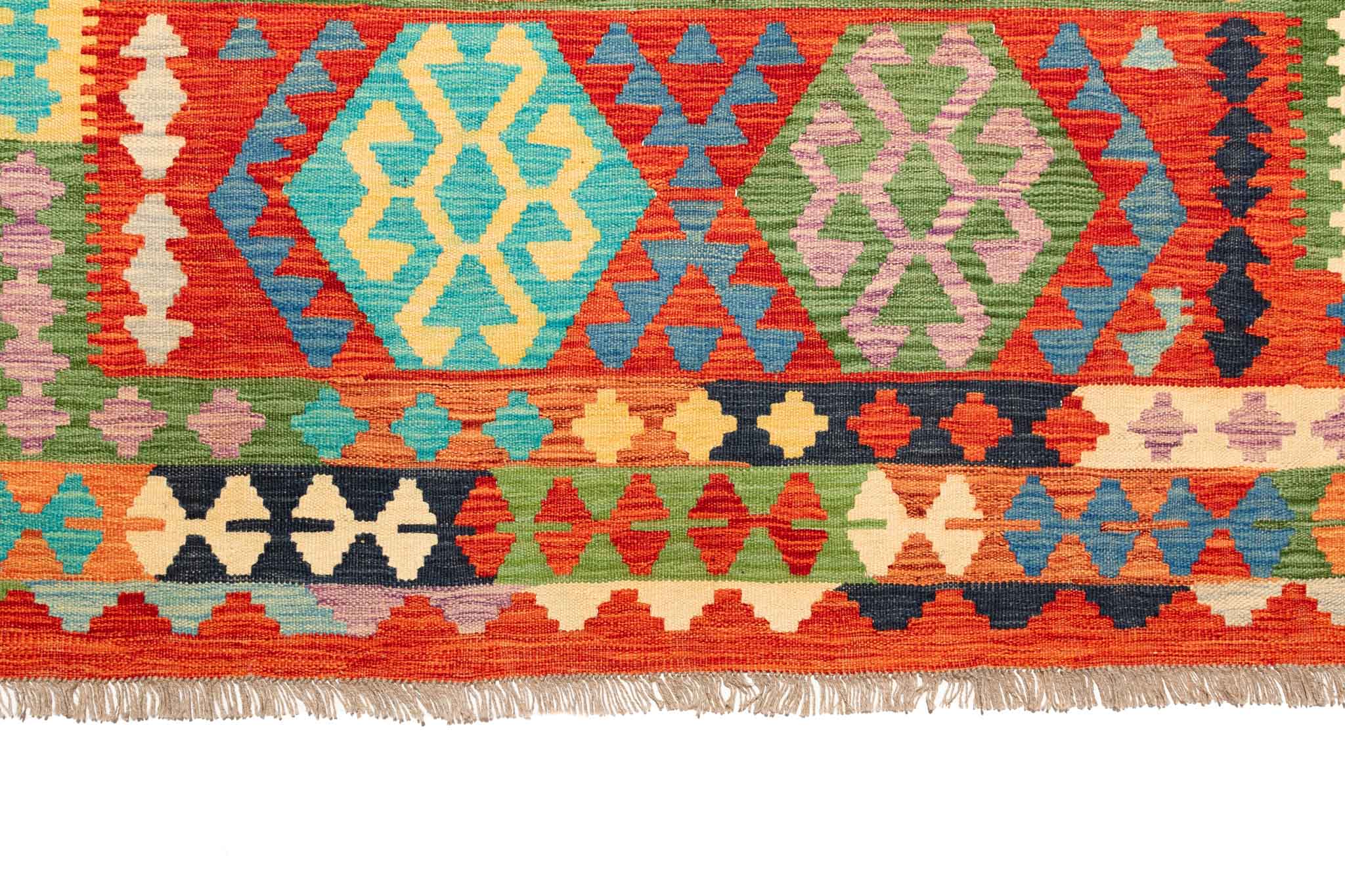 Afghanischer Kelim – 300 × 200 cm – handgewebt aus Schurwolle