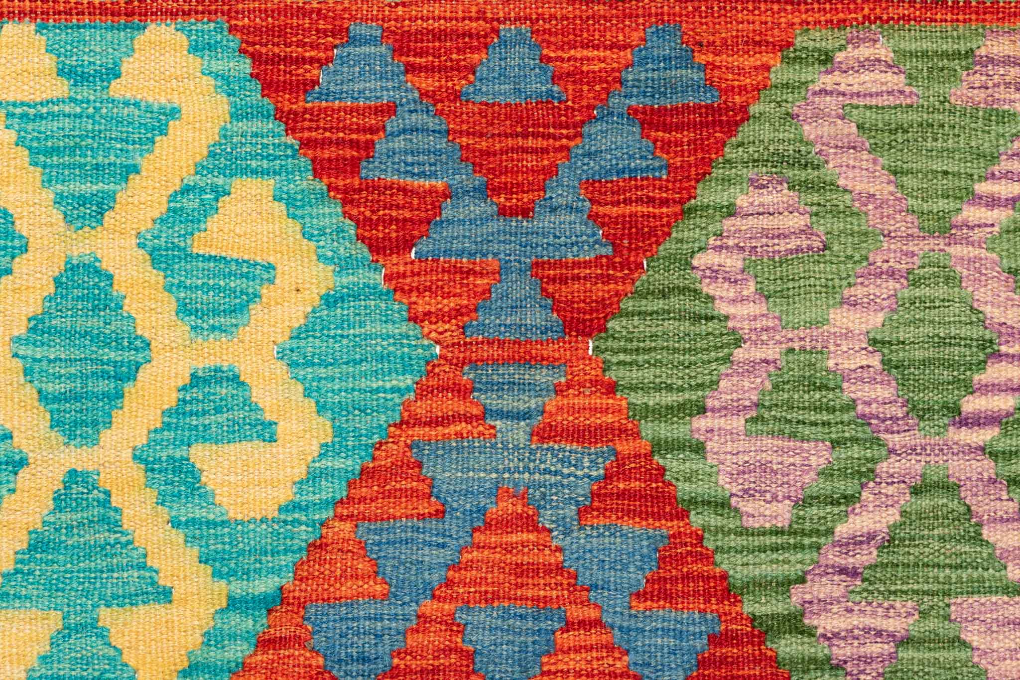 Afghanischer Kelim – 300 × 200 cm – handgewebt aus Schurwolle