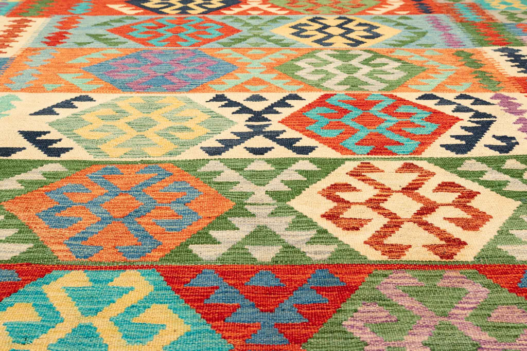 Afghanischer Kelim – 300 × 200 cm – handgewebt aus Schurwolle