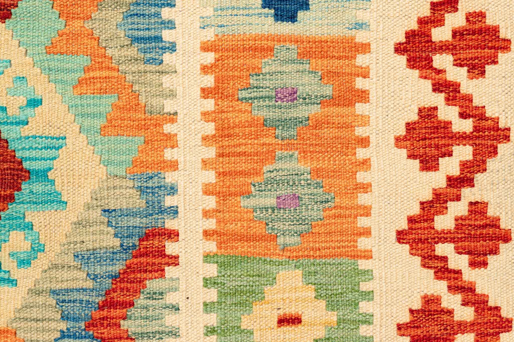 Afghanischer Kelim – 298 × 202 cm – handgewebt aus Schurwolle