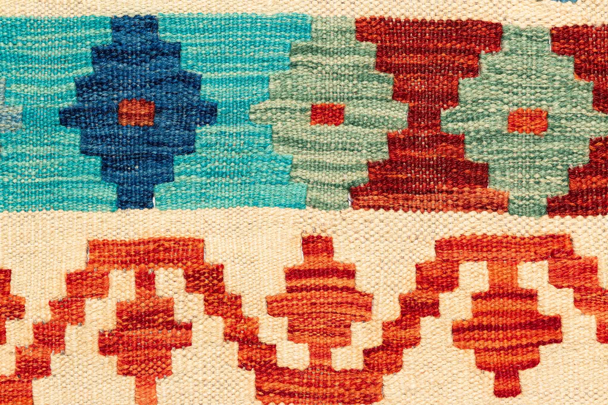 Afghanischer Kelim – 298 × 202 cm – handgewebt aus Schurwolle